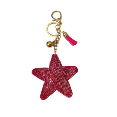 Llavero Charm para Bolsos y Mochilas Estrella Brillante