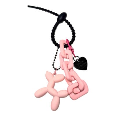 Llavero Charm para Bolsos y Mochilas Perrito Inflable