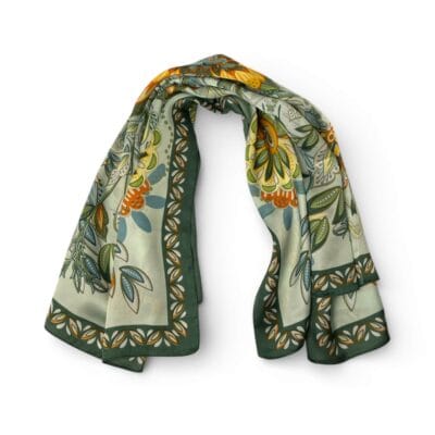Pañuelo Estampado Verde 70x70